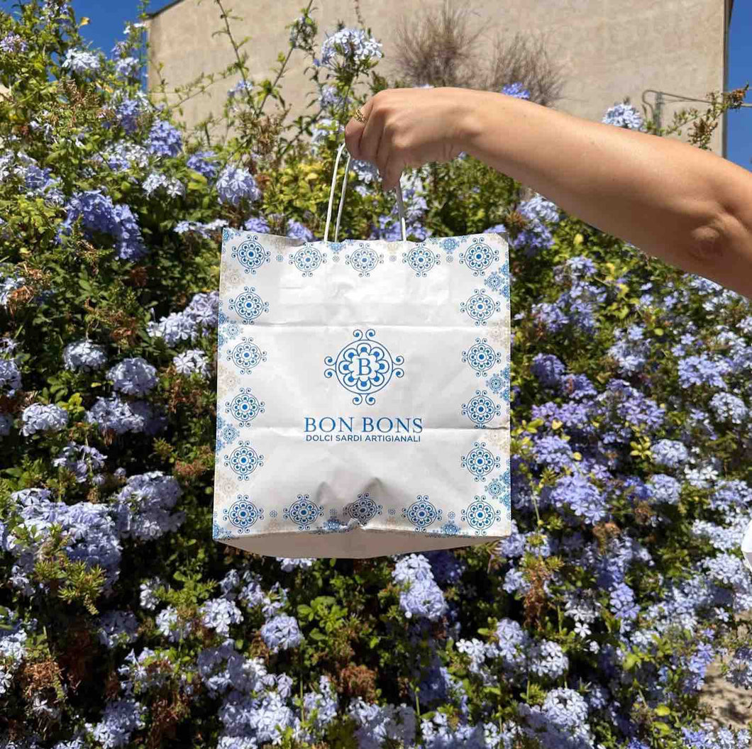 Busta regalo di carta Bon Bons Dolci Sardi